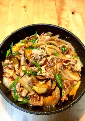 中華アレンジ☆四川な広東風味豚コマ炒め♪-レシピのメイン写真
