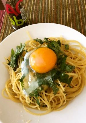 大葉好きに捧ぐ♥✿和風大葉温玉パスタ✿-レシピのメイン写真