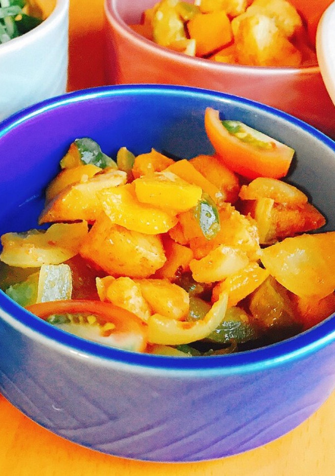 夏野菜たっぷり！簡単カレー炒め-レシピのメイン写真