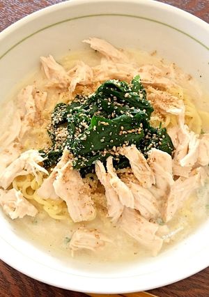 塩とんこつ冷やしポパイラーメン-レシピのメイン写真