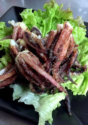 イカゲソ 揚げ焼き 簡単おつまみ-レシピのメイン写真