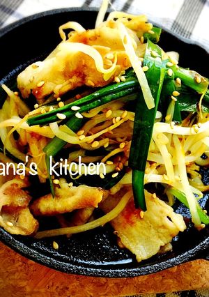 豚バラともやしのスタミナ焼き♪♪-レシピのメイン写真