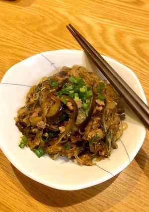 辛くない麻婆茄子春雨-レシピのメイン写真