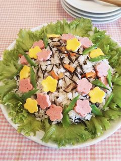 敬老の日に☆ひじきの煮物の簡単ちらし寿司-レシピのメイン写真