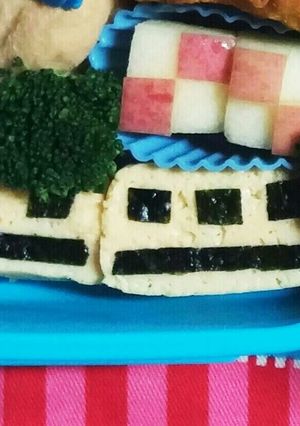 玉子焼きで簡単！ドクターイエロー☆-レシピのメイン写真