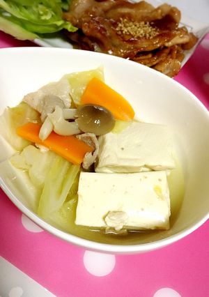 豚バラ豆腐の塩すき煮-レシピのメイン写真