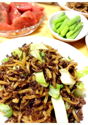ちょっとの材料で焼きそば(ほぼ初心者用)-レシピのメイン写真