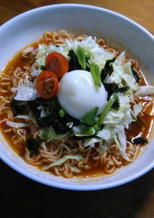 胡麻油香る冷やし味噌ラーメン旨辛-レシピのメイン写真