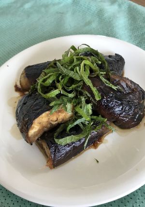 焼きナスの生姜酢醤油かけ-レシピのメイン写真