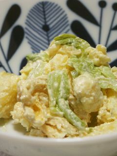じゃが芋と油揚げのワサビマヨネーズ和え♪-レシピのメイン写真