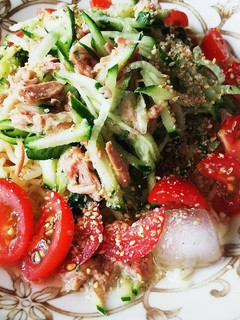 簡単きゅうりでサッパリ冷やし塩ラーメン!-レシピのメイン写真
