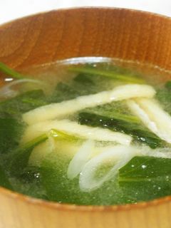 ほうれん草の味噌汁♪-レシピのメイン写真
