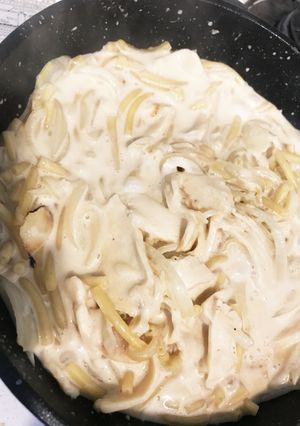 簡単レモンチキンと玉ねぎのマカロニパスタ-レシピのメイン写真