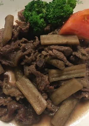牛肉とごぼうの炒め煮-レシピのメイン写真