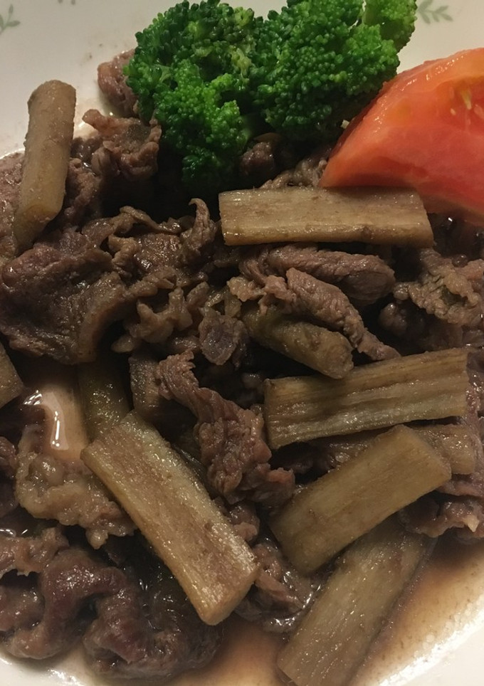 牛肉とごぼうの炒め煮-レシピのメイン写真