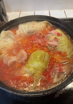 ミネストローネ風ロールキャベツ-レシピのメイン写真