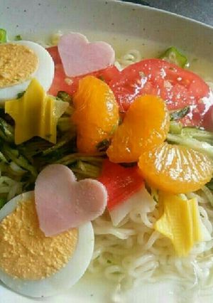 サッポロ一番塩らーめんで☆七夕冷し麺-レシピのメイン写真