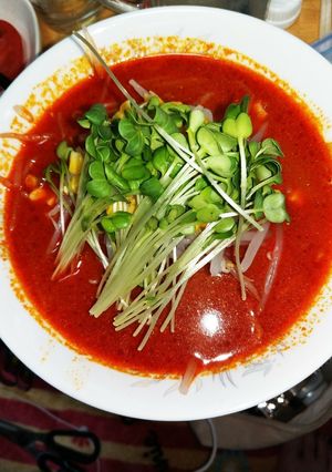 激辛らぁめん(味噌味)-レシピのメイン写真