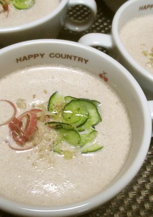 火を使わない！鯖缶で冷製スープ-レシピのメイン写真