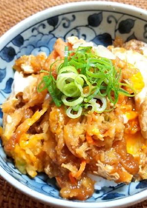 かき揚げ玉子丼-レシピのメイン写真