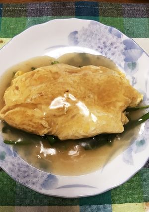 【男飯】ニラ玉あんかけ-レシピのメイン写真