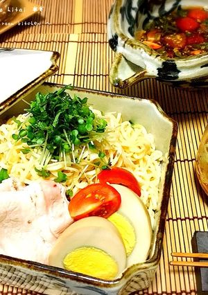 ＊甘酢トマトの冷やしぶっかけラーメン＊-レシピのメイン写真