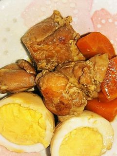 鶏肉とゆで卵の和風煮込み-レシピのメイン写真