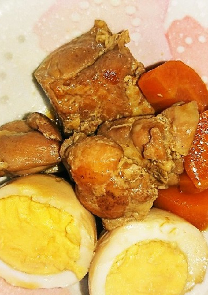 鶏肉とゆで卵の和風煮込み-レシピのメイン写真