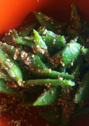 納豆のたれで、ごまあえ-レシピのメイン写真