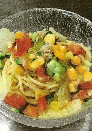 彩り野菜のサラダスパゲッティ-レシピのメイン写真
