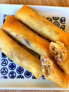 もやしと椎茸と筍と豚ひき肉の春巻き!!-レシピのメイン写真