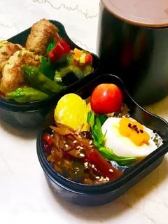 ズボラで愛♡鶏つくね焼き弁当-レシピのメイン写真