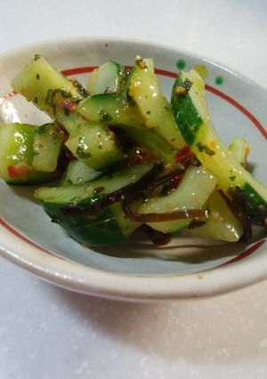 パスタソースできゅうりの漬け物-レシピのメイン写真