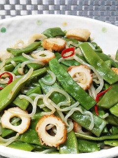 モロッコいんげんと糸こんとちくわの煮物-レシピのメイン写真