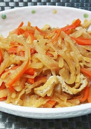 シンプルに‼大根と人参と油揚げの煮物-レシピのメイン写真