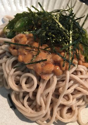 ネバそば！簡単★納豆とメカブをのせるだけ-レシピのメイン写真