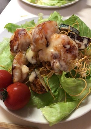 焼きエビアジアンマヨサラダっす-レシピのメイン写真
