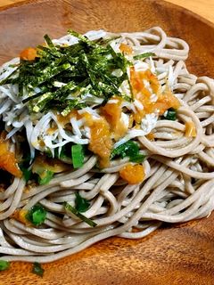 梅しらす蕎麦-レシピのメイン写真