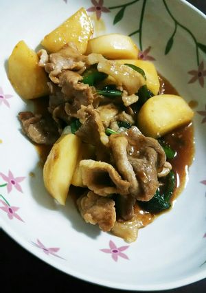 市販のタレ！豚肉とかぶのしょうが焼き炒め-レシピのメイン写真