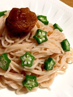梅づくしそうめん-レシピのメイン写真