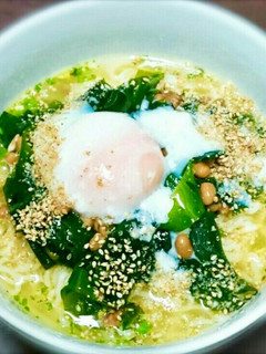 サッポロ一番わかめと納豆の冷やしラーメン-レシピのメイン写真