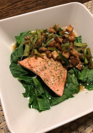 豆豉野菜ソースで食べるお魚のレンジ蒸し-レシピのメイン写真