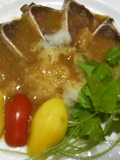 かつおのたたきをごまぽんで-レシピのメイン写真