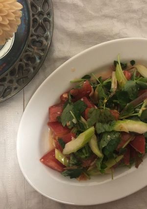 香味野菜とトマトの塩麹サラダ-レシピのメイン写真