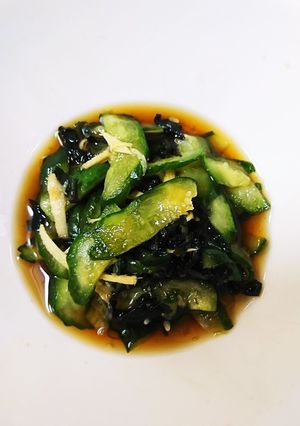 きゅうりとワカメとしょうがの酢の物-レシピのメイン写真