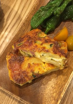 タルト生地なし！簡単★夏野菜のキッシュ！-レシピのメイン写真