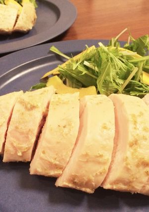 【低温調理器】ゆず胡椒のサラダチキン-レシピのメイン写真