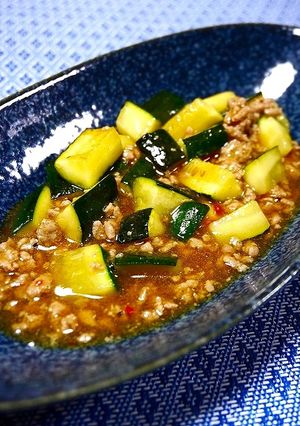 簡単！ズッキーニで☆麻婆茄子風-レシピのメイン写真