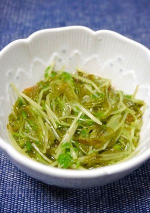 免疫力アップ！豆苗もずく-レシピのメイン写真