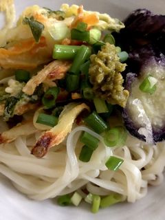 残りもの天ぷらのぶっかけうどん-レシピのメイン写真